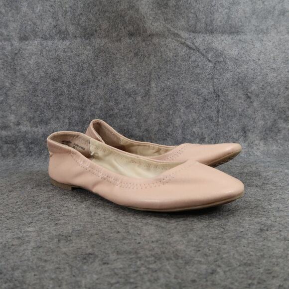 Time and Tru Shoes Womens 7 Ballet Flats Slip On Scrunch Memory Foam Casual Pink - Picture 1 of 12